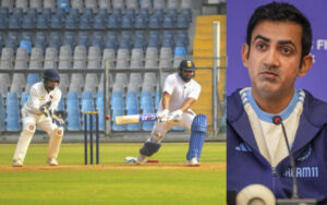 Rohit Sharma practicing with Mumbai Ranji team and Gautam Gambhir