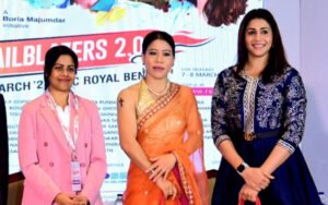 Sharmistha Gooptu at the RevSportz Trailblazers Conclave with Mary Kom and Anju Bobby George