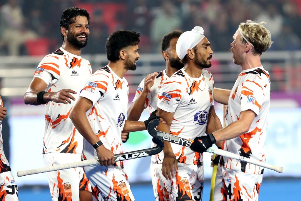 Bengal Tigers Outclass UP Rudras in Thrilling 5-3 Victory Shrachi Rarh Bengal Tigers vs UP Rudras