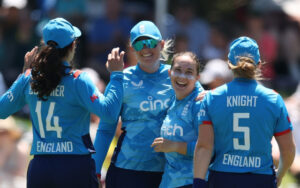 Sophie Ecclestone and Alice Capsey vs Australia in the second ODI