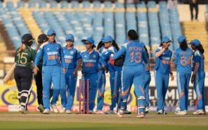 Team India after defeating Ireland in the third ODI