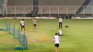 Team India at the Eden Gardens