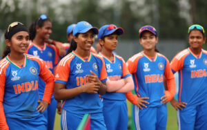 Team India in the Women's U-19 T20 World Cup