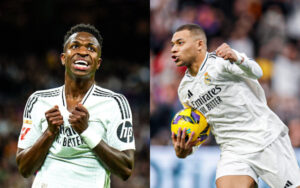 Vinicius Jr. and Kylian Mbappe for Real Madrid