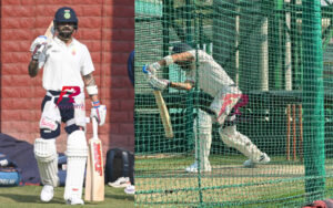 Virat Kohli having practice session for Delhi