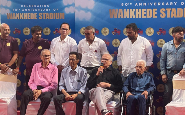 50 years of Wankhede Stadium: MCA honours Class of ‘74 along with its groundsmen Wankhede celebration