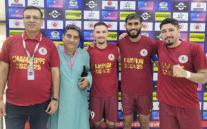 Boria Majumdar with Mohun Bagan