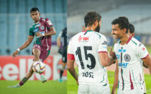 Dippendu Biswas in action for Mohun Bagan Super Giant