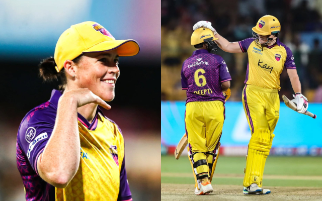 Grace Harris: UP Warriorz’s match-winner set for another showdown against Gujarat Giants Grace Harris with Deepti Sharma for UP Warriorz