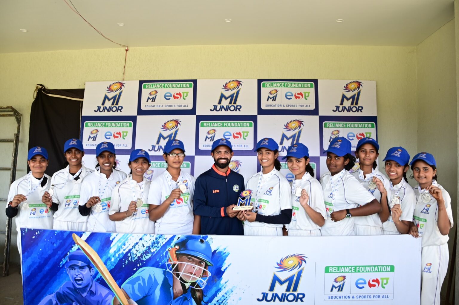 MI Juniors Rising Star Nagpur: Century Opening-Stand Crowns Team C as Champions MI Juniors Rising Stars Girls