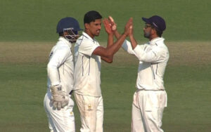 Mumbai vs Haryana at the Ranji Trophy at Eden Gardens