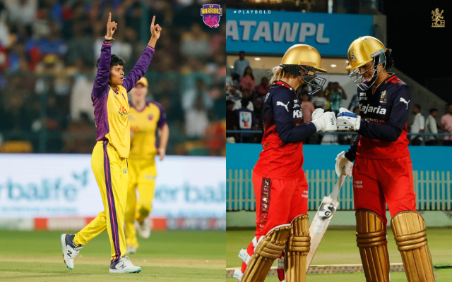 RCB’s Top Three vs UPW’s Pacers: Who will prevail at Chinnaswamy? RCB openers and Kranti Goud of UPW in the WPL 2025