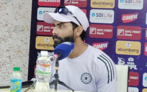 Ravindra Jadeja at the post-match press conference after second ODI