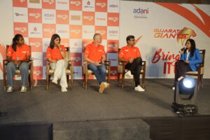 Team Gujarat Giants at Press Conference ahead WPL S3