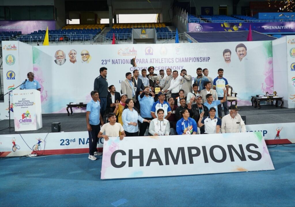 23rd National Para Athletics Championship winners