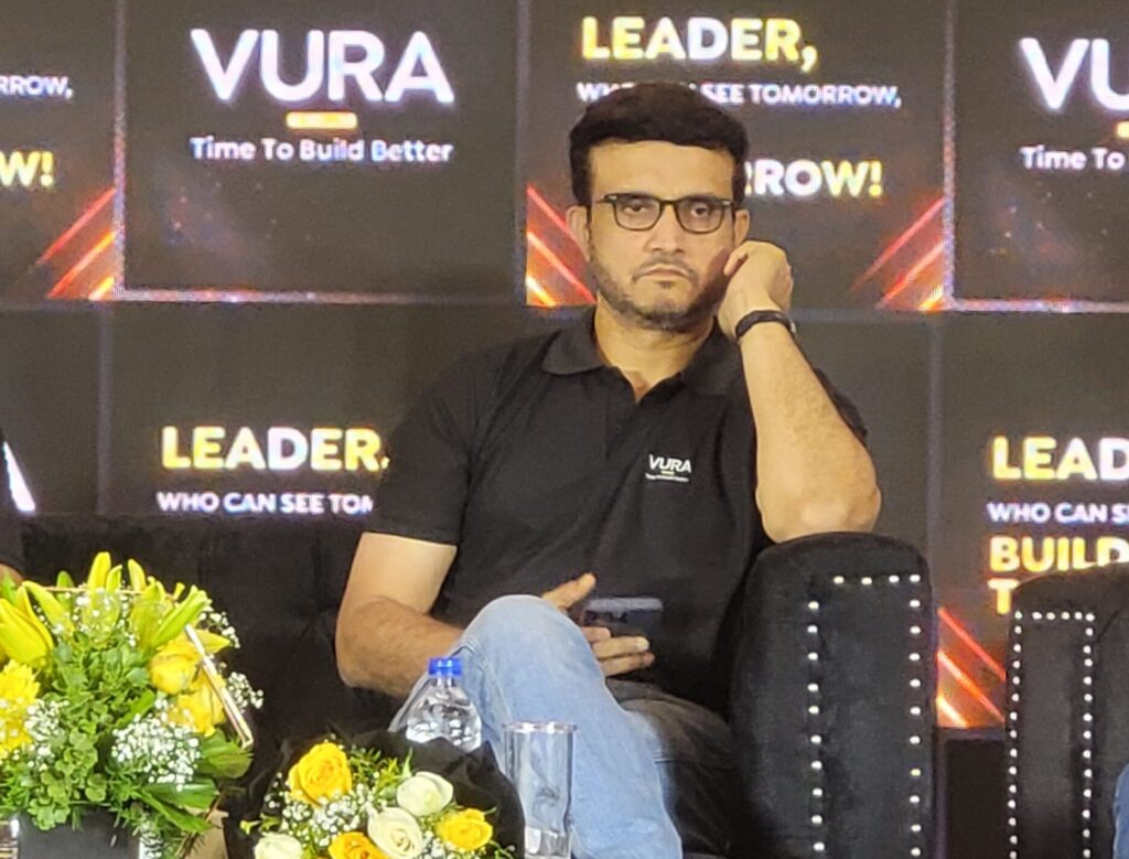 Former Indian Captain Sourav Ganguly at an event in Kolkata