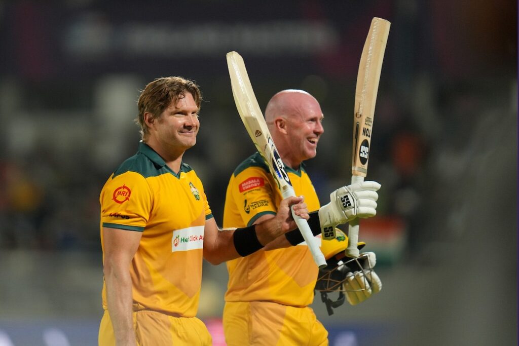 Shane Watson and Ben Dunk, both score a hundred against India Masters