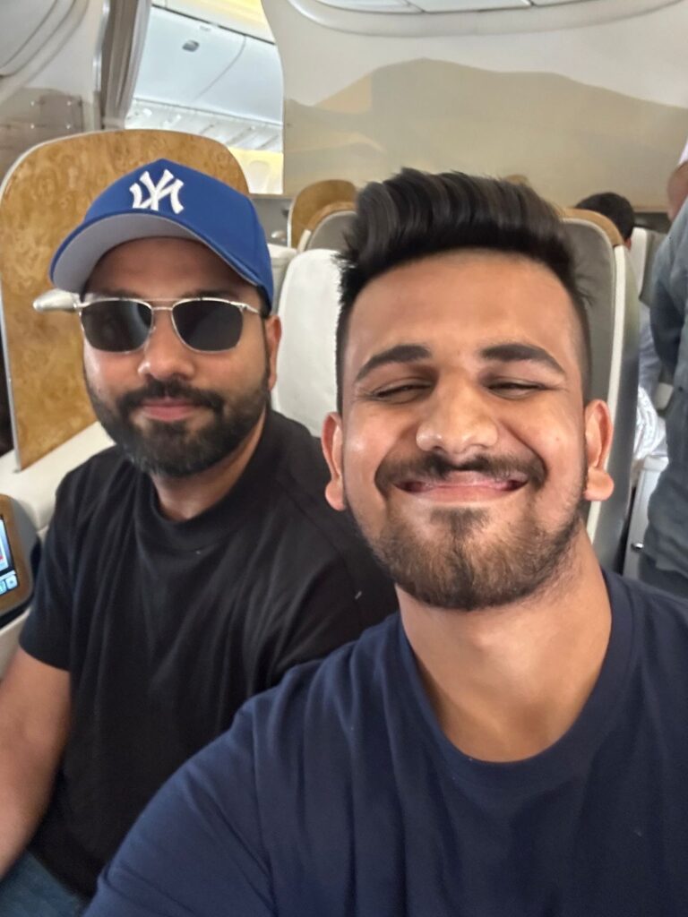 A Flight to Remember with Rohit Sharma on Board