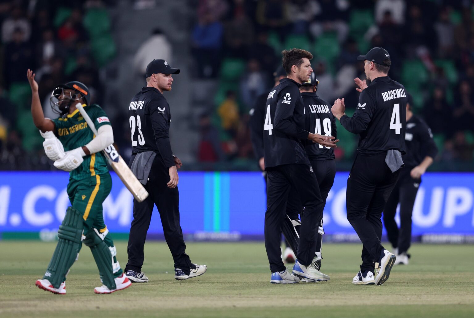 New Zealand Book Their Final Spot Against India After Dominant Win Over South Africa New Zealand thrash South Africa to book their place in CT final against India