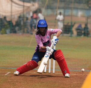 Jemimah Rodrigues in practice session for DC