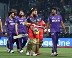 KKR vs RCB in the IPL 2025 at the Eden Gardens