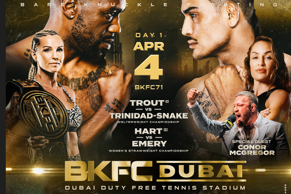 Dubai Gears Up for Historic Bare-Knuckle Fighting Championship Debut at Dubai Duty Free Stadium