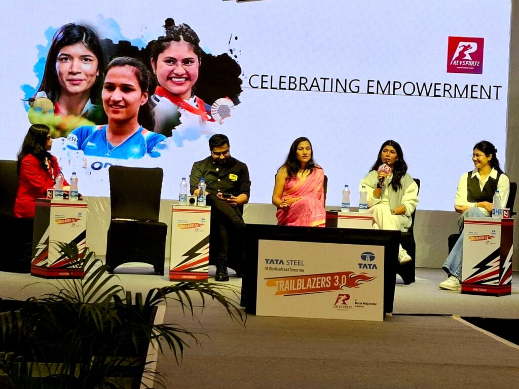 Nikhat Zareen and Rani Rampal in Celebrating empowerment session at the Trailblazers 3.0