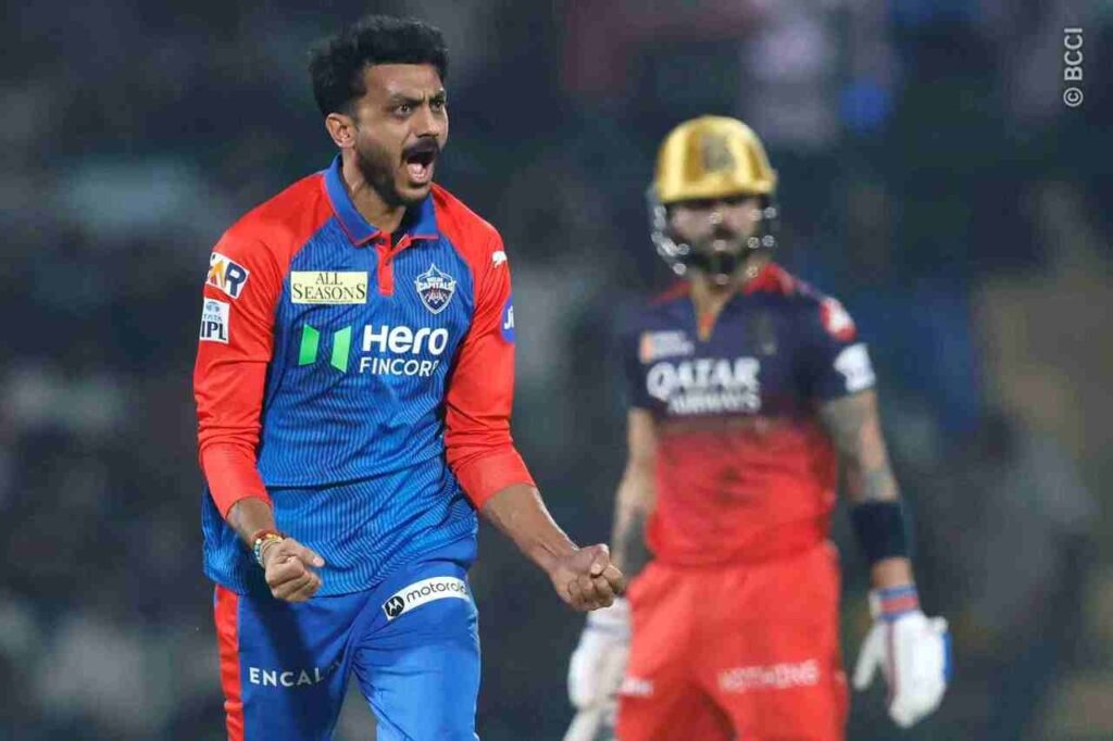 DC vs RCB: Axar Patel’s Twin Strikes Rock RCB Early in Powerplay Against DC Axar Patle vs DC, IPL 2025