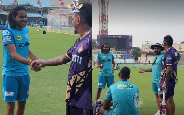 Digvesh Rathi reveals the reason behind his celebration ahead of the KKR vs LSG clash in IPL 2025, meets his Idol Sunil Narine Digvesh Rathi Meets Idol Sunil Narine in the IPL 2025