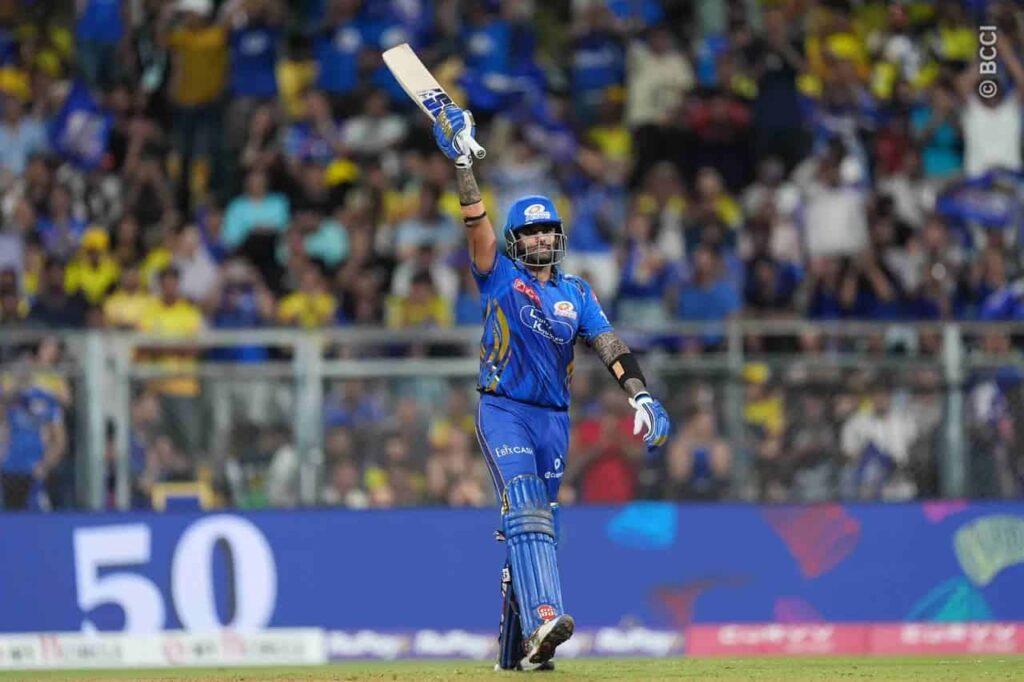 MI vs CSK, IPL 2025: Suryakumar Yadav Stars in MI’s Thumping Win at Wankhede Suryakumar Yadav scores a fifty for MI vs CSK