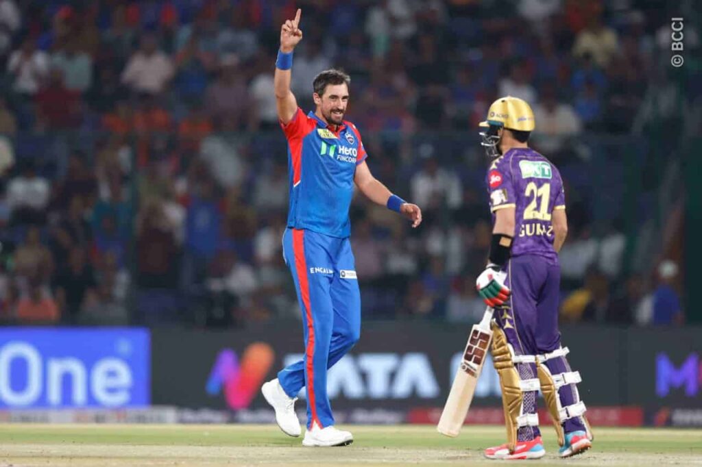 Mitchell Starc took 3 wickets against KKR