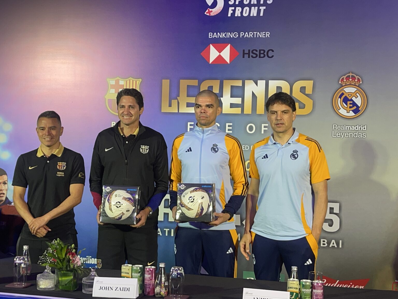 In Pic: (left most) Javier Saviola, Jose Edmilson, Pepe, Fernando Morientes