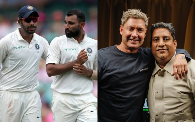 With fully fit Bumrah and Shami, backed by Kuldeep, India can win in England: Michael Clarke Michael Clarke with Boria Majumdar as they speak on Jasprit Bumrah and Mohammed Shami