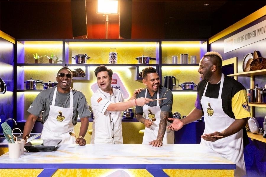 Bravo, chef Kunal, Narine and Russell enjoyed their time in the kitchen.