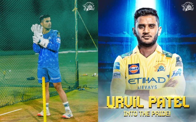 Vansh Bedi and Urvil Patel for CSK, IPL 2025 (PC: CSK)