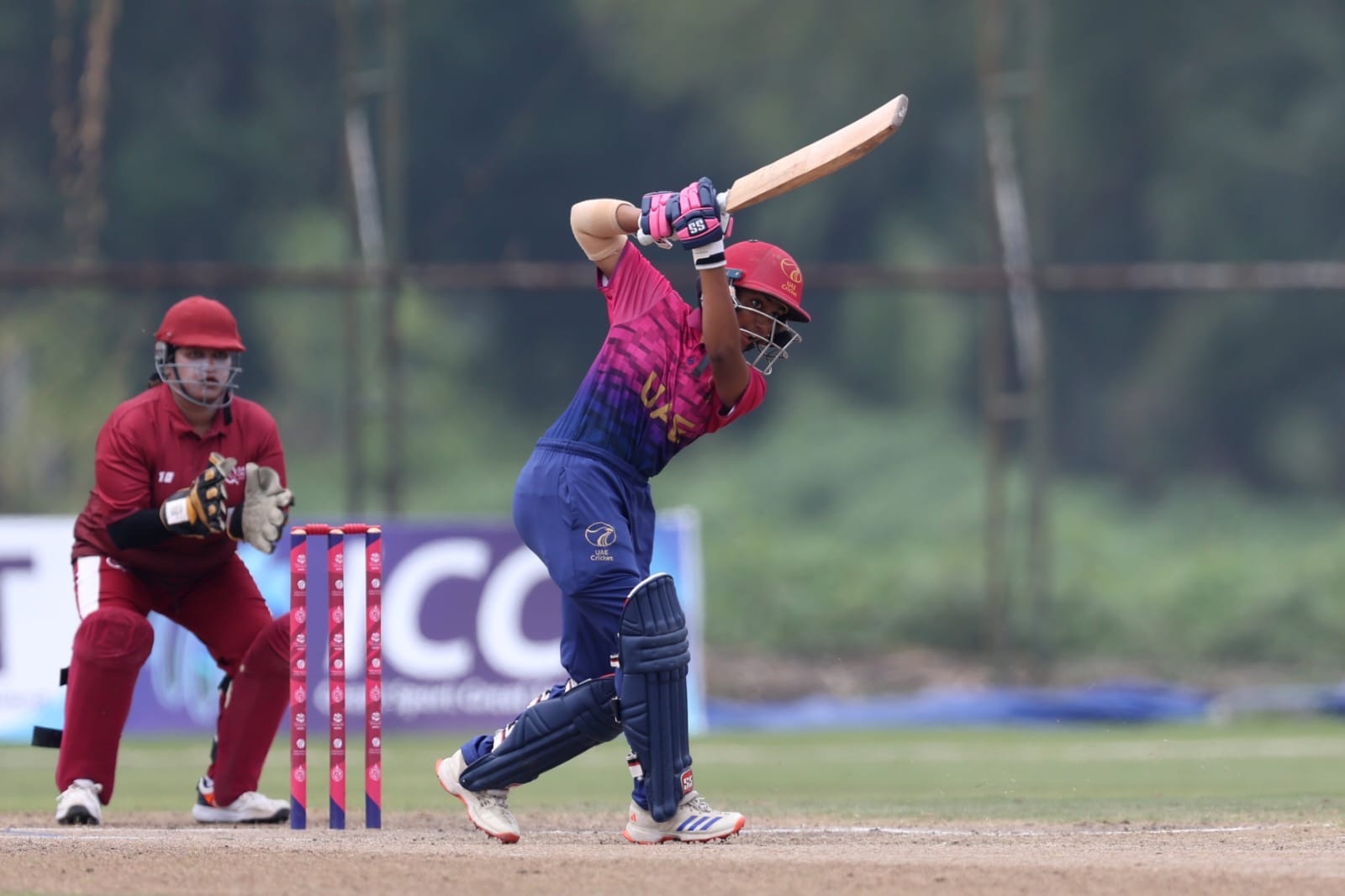 UAE-W vs QAT-W, ICC T20 World Cup Asia Qualifiers (PC: UAE Cricket Official)