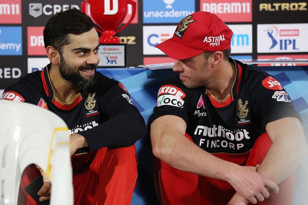 AB de Villiers with Virat Kohli during his RCB stint (PC: BCCI)