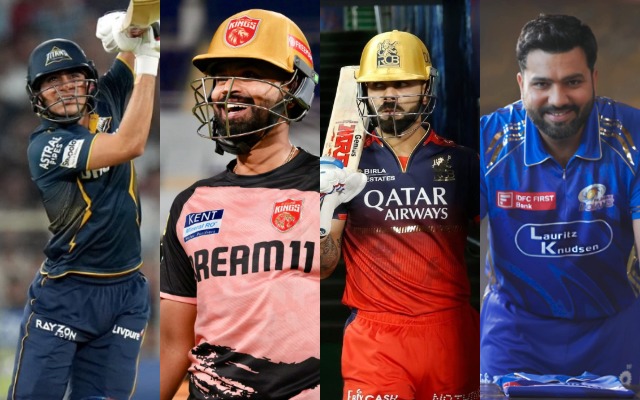 GT, PBKS, RCB, and MI in the IPL 2025 (PC: IPL/BCCI)