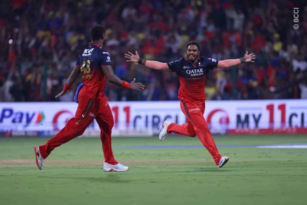RCB beat CSK by two runs