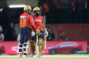Prabhsimran and Priyansh during PBKS vs DC