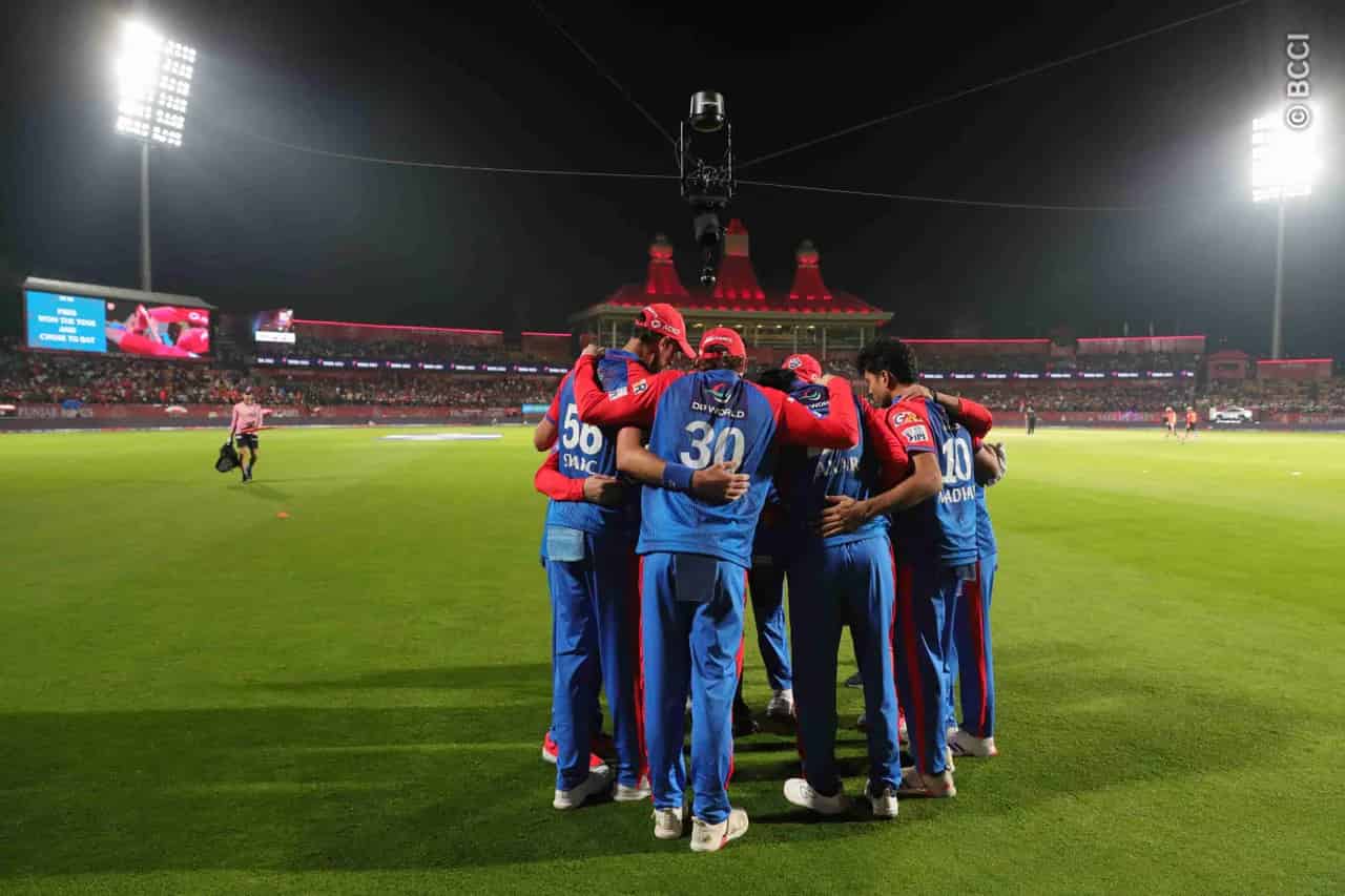 DC during PBKS clash in Dharamsala, IPL 2025