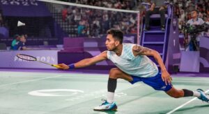 Lakshya Sen in action