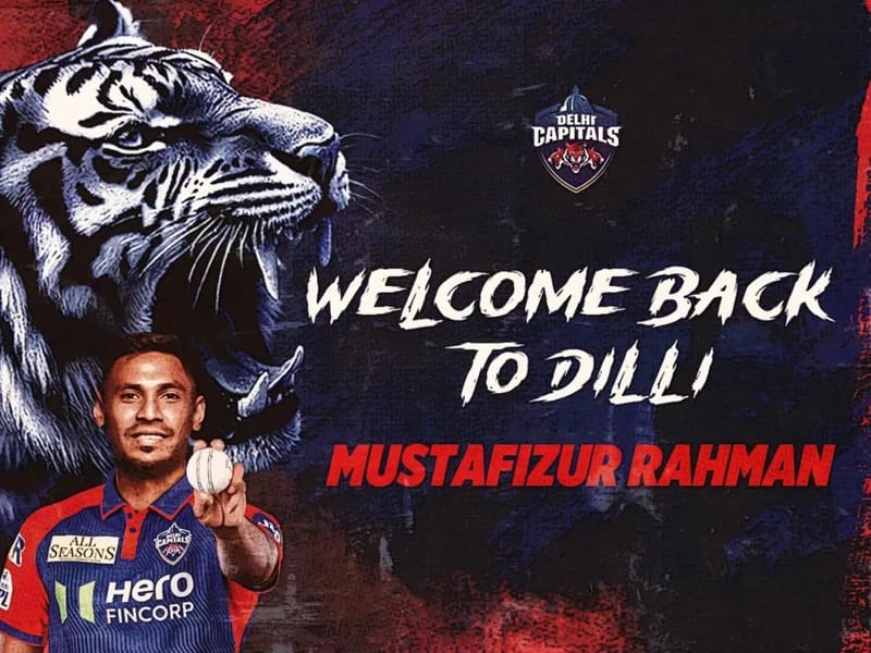 Mustafizur Rahman signs for DC, IPL 2025