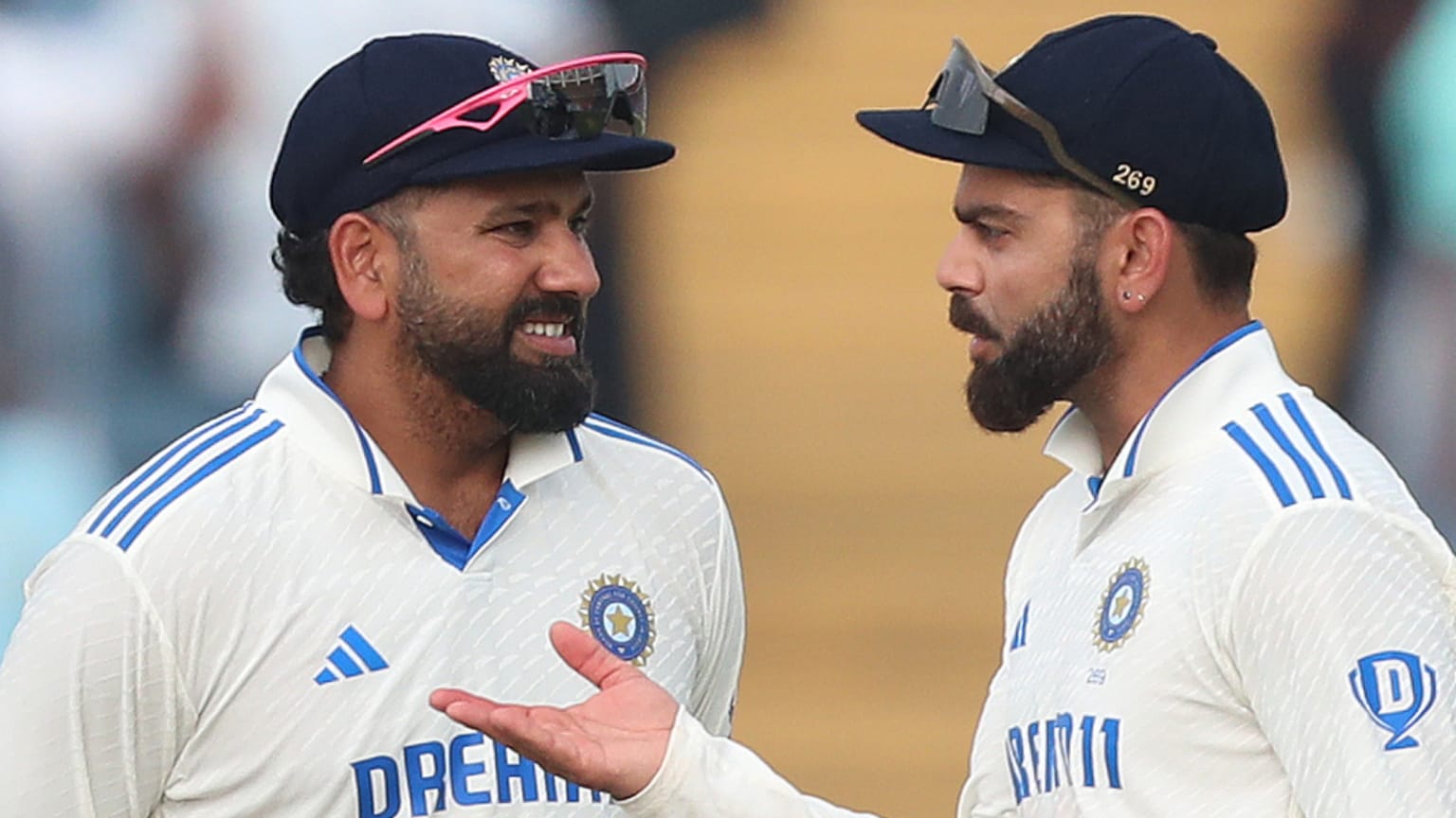 Rohit Sharma and Virat Kohli for India in Tests
