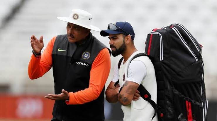 Virat Kohli with Ravi Shastri
