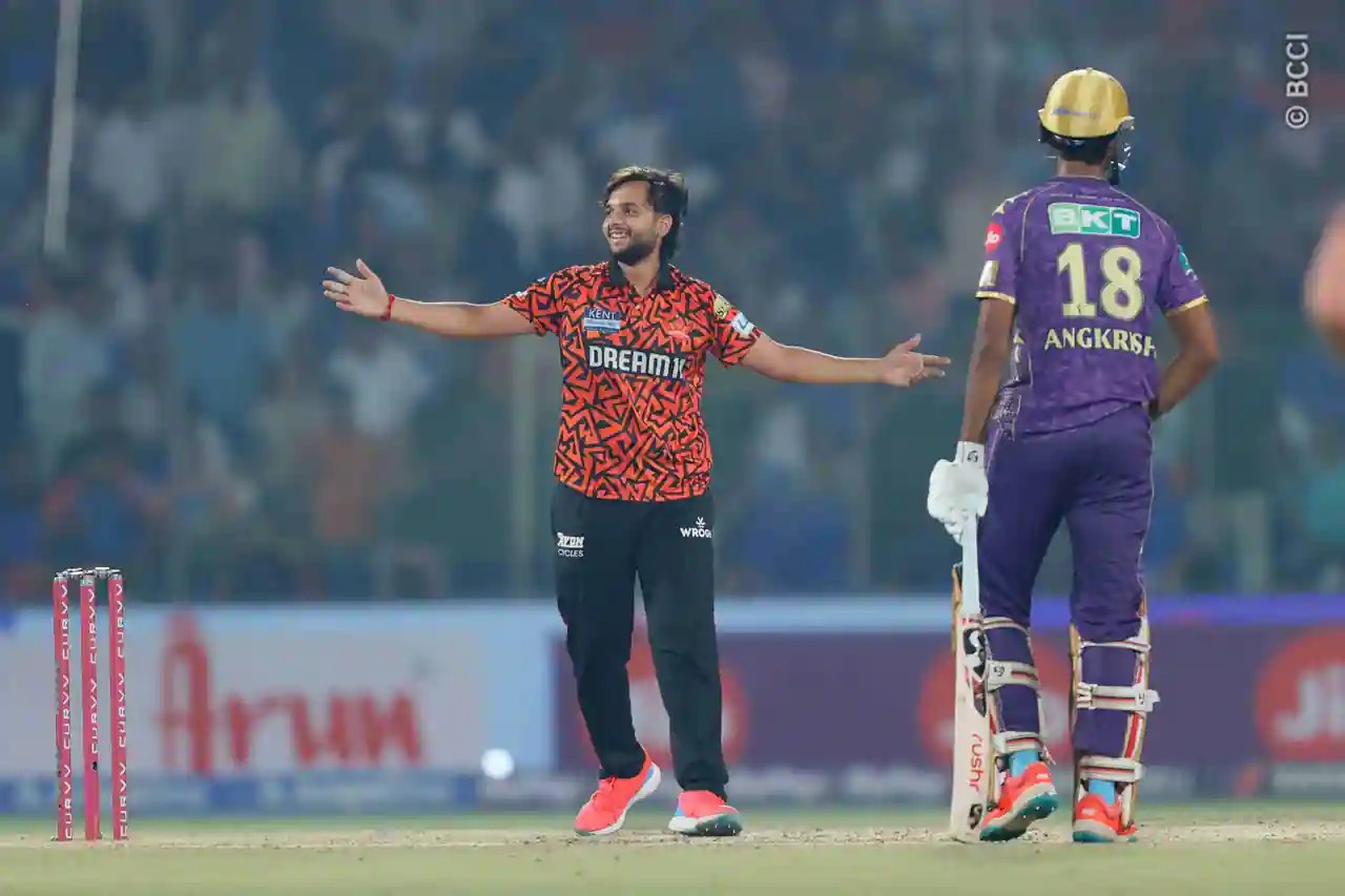 Harsh Dubey took three wickets against KKR