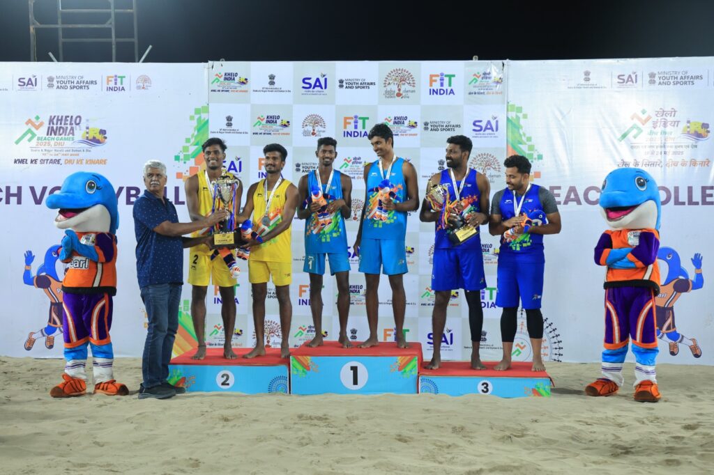 Tamil Nadu Fisherman Community Ignites Hope for Growth in Beach Volleyball in India Tamil Nadu Volleyball players in Khelo India Beach Game 2025