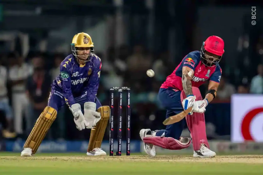 KKR vs RR, IPL 2025: Riyan Parag’s Heroic 95 Goes in Vain at Eden Gardens Riyan Parag vs KKR, IPL 2025