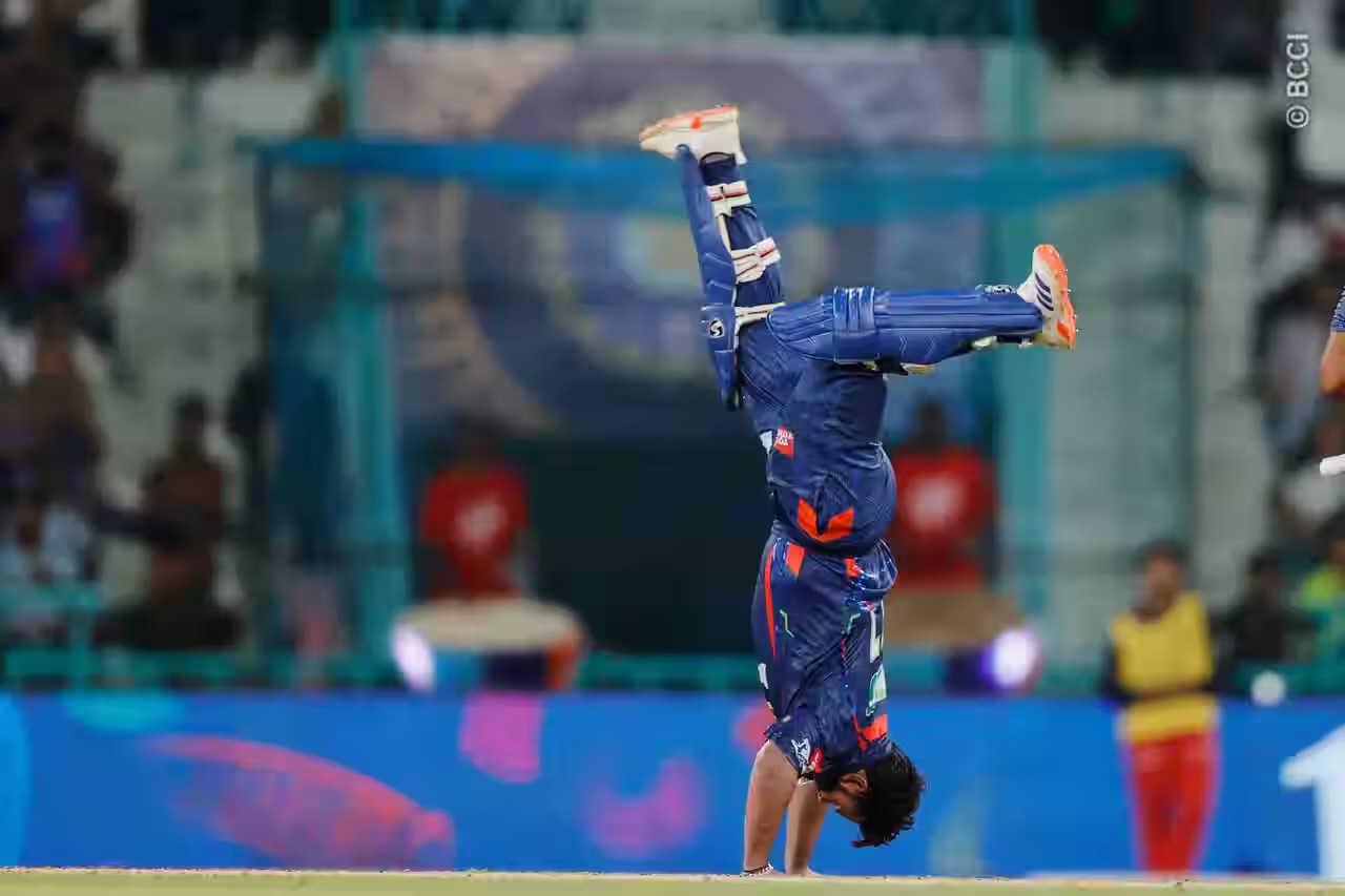 Rishabh Pant iconic Cartwheel celebration after smashing century in IPL 2025 (PC: IPL/ BCCI)