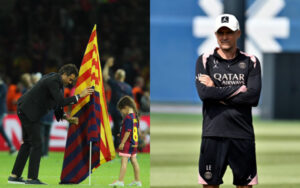Luis Enrique and his daughter